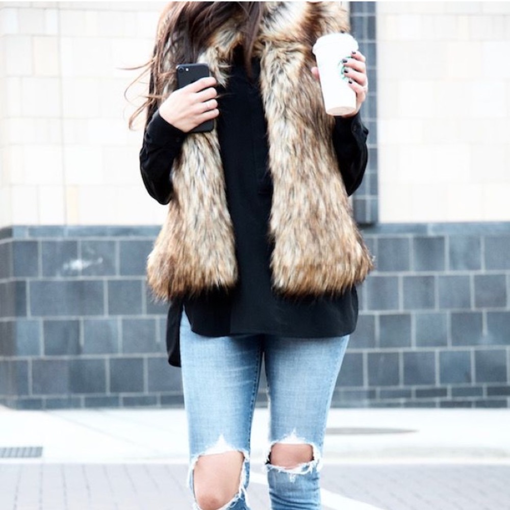 NWOT Fur Vest